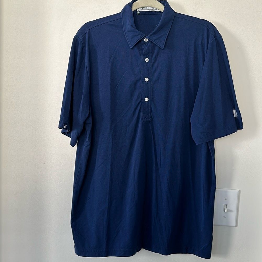 Criquet Navy Blue Polo Shirt L